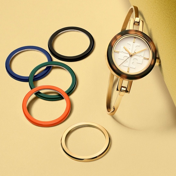 *SOLD!!!* TORY BURCH BANGLE WATCH GOLD BRACELET - Picture 7 of 8